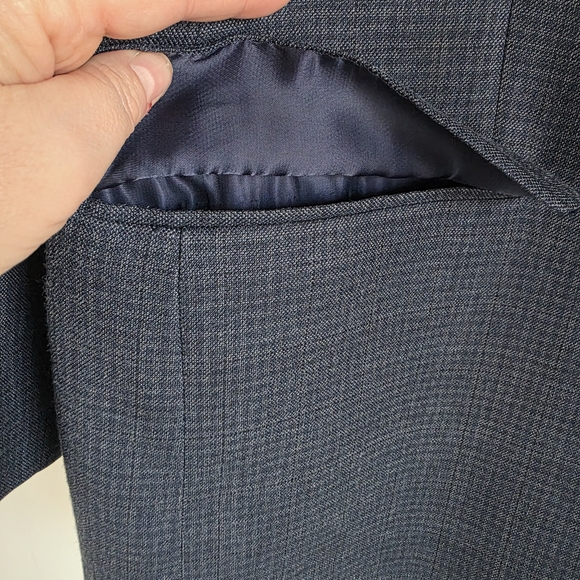 Michael Kors Deep Navy Textured Two-Button Sport Coat 42L NEW - Picture 5 of 16